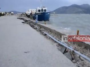 Φωτογραφία για Οι καταστροφές στο λιμάνι του Ληξουρίου [Video]