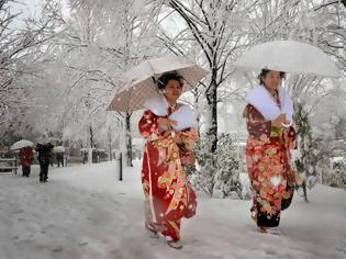 Φωτογραφία για Τουλάχιστον 7 νεκροί και 1.000 τραυματίες από χιονοθύελλα στο Τόκιο