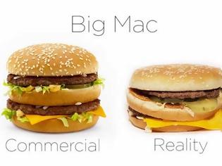 Φωτογραφία για McDonald’s: Διαφημίσεις vs πραγματικότητα [video]