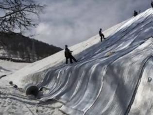 Φωτογραφία για Στοκ 400.000 τόνοι χιονιού για να σωθούν οι χειμερινοί Ολυμπιακοί Αγώνες στο Σότσι