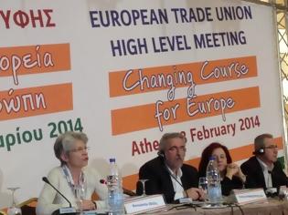 Φωτογραφία για Ομιλία του Γιάννη Παναγόπουλου, Προέδρου ΓΣΕΕ στην Ευρωπαϊκή Συνδικαλιστική Σύσκεψη Κορυφής