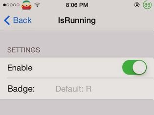 Φωτογραφία για IsRunning: Cydia tweak new free