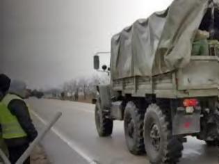 Φωτογραφία για 50 φορτηγά στρατιωτών και 8 τεθωρακισμένα κατευθύνεται σε βάση στη Συμφερόπολη