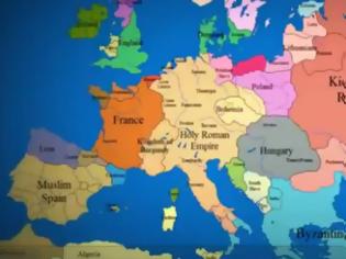 Φωτογραφία για Εντυπωσιακό - Δείτε πως άλλαξαν τα σύνορα της Ευρώπης τα τελευταία 1.000 χρόνια μέσα σε 3,5 λεπτά [video]