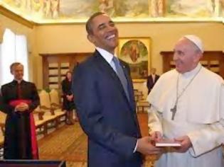 Φωτογραφία για Σε καλό κλίμα η συνάντηση Πάπα – Ομπάμα