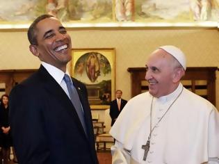 Φωτογραφία για Ο Ομπάμα κάλεσε τον πάπα Φραγκίσκο στην Αμερική