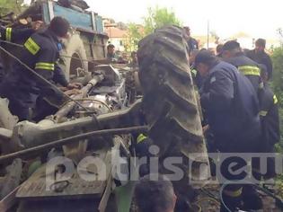 Φωτογραφία για Ηλεία: 25χρονος καταπλακώθηκε από τρακτέρ στο Χελιδόνι