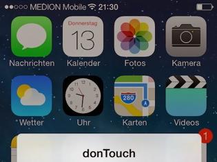 Φωτογραφία για donTouch: Cydia tweak update v0.0.6-2 ($0.99)