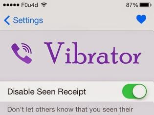 Φωτογραφία για Vibrator: Cydia tweak new free...το συμπλήρωμα του Viber