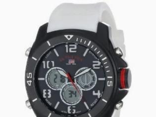 Φωτογραφία για U.S. Polo Assn. Sport Men's US9241 White Analog Digital Strap Watch