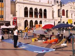 Φωτογραφία για Η πλατεία Γεωργίου στη Πάτρα μετατράπηκε σε... παραλία! [photos]