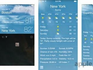 Φωτογραφία για Το Weather Channel αντικαθιστά το Yahoo στο ios 8