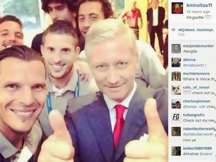 Φωτογραφία για Οι selfies των παικτών του Βελγίου με τον Βασιλιά [photos]