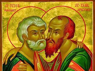 Φωτογραφία για Γιορτή των Αγίων Αποστόλων Πέτρου και Παύλου (29 Ιουνίου)