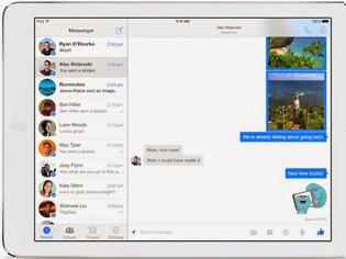 Φωτογραφία για To  Facebook Messenger είναι πλέον διαθέσιμο για το iPad