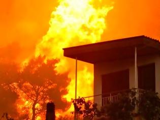Φωτογραφία για Στις φλόγες δύο σπίτια στην Κερατέα
