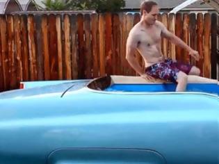 Φωτογραφία για Δείτε πως μια Cadillac μετατρέπεται  σε… κινούμενη πισίνα [photos+video]