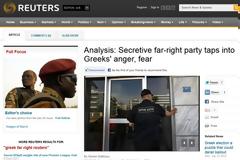 Reuters: Η οργή τρέφει την ελληνική ακροδεξιά