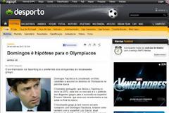 DESPORTO.SAPO.PT: ΦΑΒΟΡΙ ΓΙΑ ΟΛΥΜΠΙΑΚΟ Ο ΝΤΟΜΙΝΓΚΕΖ