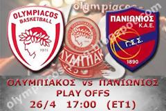 ΣΕ LIVE STREAMING ΟΛΥΜΠΙΑΚΟΣ - ΠΑΝΙΩΝΙΟΣ (17:00)