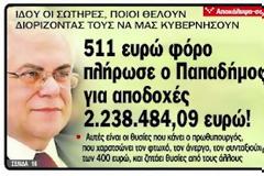 Μόλις 511 ευρώ πλήρωσε στην εφορία ο... σωτήρας Παπαδήμος