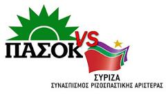 Μάχη για τη 2η θέση μεταξύ ΠΑΣΟΚ και ΣΥΡΙΖΑ