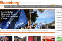 Πρώτο θέμα στο Bloomberg η Χρυσή Αυγή