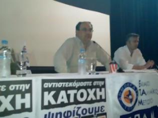 Φωτογραφία για Πάτρα: Ο Καζάκης γέμισε το Πάνθεον - Κατήγγειλε το μνημόνιο