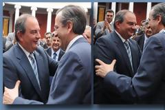 VIDEO: Συσπείρωση με σημαιοφόρο τον Καραμανλή