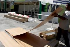 Ξύλο σε ΠΑΣΟΚ και διάλυση του περιπτέρου τους στο Αιγάλεω