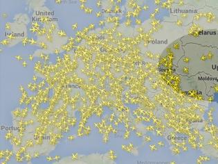 Φωτογραφία για Ο ουρανός της Ουκρανίας άδειασε -Αλλάζει ο χάρτης των αεροπορικών διαδρομών μετά την κατάρριψη του Boeing