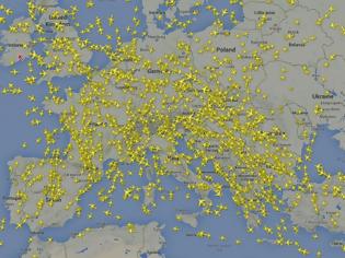Φωτογραφία για ΦΩΤΟ-Τα αεροπλάνα αποφεύγουν… τον ουρανό της Ουκρανίας
