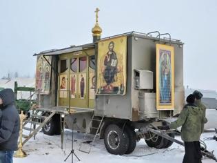 Φωτογραφία για «Ιπτάμενο» παρεκκλήσιο για τις ανάγκες του Ρωσικού Στρατού (ΒΙΝΤΕΟ)