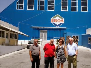 Φωτογραφία για Επίσκεψη Μαρίνας Χρυσοβελώνη στη γαλακτοβιομηχανία ΕΒΟΛ