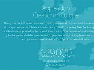Φωτογραφία για Η Apple συμβάλει έμπρακτα στην οικονομία της Ευρώπης