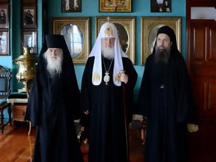 Φωτογραφία για 5125 - Μήνυμα του Πατριάρχη Μόσχας στην Αδελφότητα της Αγιορειτικής Ιεράς Μονής Αγίου Παντελεήμονα