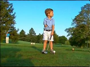 Φωτογραφία για Δείτε το συγκλονιστικό βίντεο με τον τρίχρονος μονόχειρα ταλέντο στο γκολφ! [video]