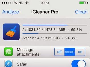Φωτογραφία για iCleaner: Cydia tweak update v7.2.4