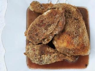 Φωτογραφία για Η συνταγή της ημέρας: Κοτόπουλο κρασάτο στο φούρνο με κρούστα 3 πιπεριών