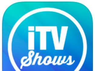 Φωτογραφία για iTV Shows 3: AppStore free today....από 2.69 δωρεάν για σήμερα