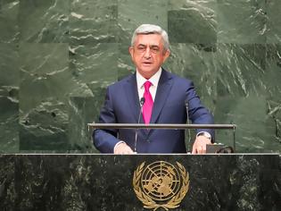 Φωτογραφία για Σερζ Σαρκισιάν στον ΟΗΕ: 'Στο διάβολο οι συμφωνίες που δεν κυρώνει η Τουρκία'