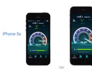 Φωτογραφία για Η ταχύτητα του LTE στο iphone 6 είναι τρις φορές μεγαλύτερη από το 5S