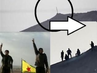Φωτογραφία για Οι Κούρδοι ανακατέλαβαν τον λόφο με τη σημαία των τζιχαντιστών