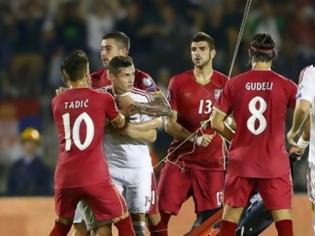 Φωτογραφία για Hθελαν εκδίκηση για το Κόσοβο οι Αλβανοί - Ποδοσφαιριστές «πανηγύρισαν» την προβοκάτσια μέσω Ίντερνετ [photos]