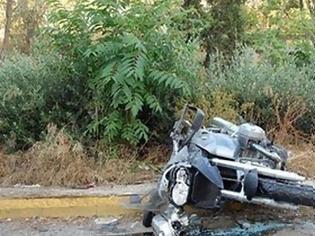 Φωτογραφία για Πατρών - Πύργου: Mοτοσικλέτα εξετράπη, τραυματίστηκε ο οδηγός