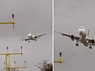 Φωτογραφία για Βίντεο που κόβει την ανάσα: Άνεμοι 50 μιλίων την ώρα έκαναν αεροσκάφος να μοιάζει με... παιχνιδάκι