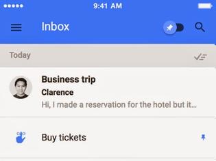 Φωτογραφία για Inbox by Gmail: AppStore new free....Νέα εφαρμογή από την Google