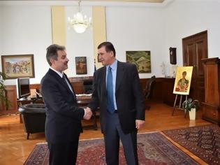 Φωτογραφία για Συνάντηση του ΥΜΑΘ, Γ. Ορφανού με τον επικεφαλής του Γραφείου Συνδέσμου της Ελλάδας στην ΠΓΔΜ
