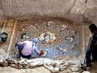Φωτογραφία για Εκπληκτικής τέχνης ψηφιδωτά ανακαλύφθηκαν στην αρχαία ελληνική πόλη Ζεύγμα [photos + video]
