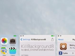 Φωτογραφία για KillBackground8 (iOS 7 & 8): Cydia tweak new free